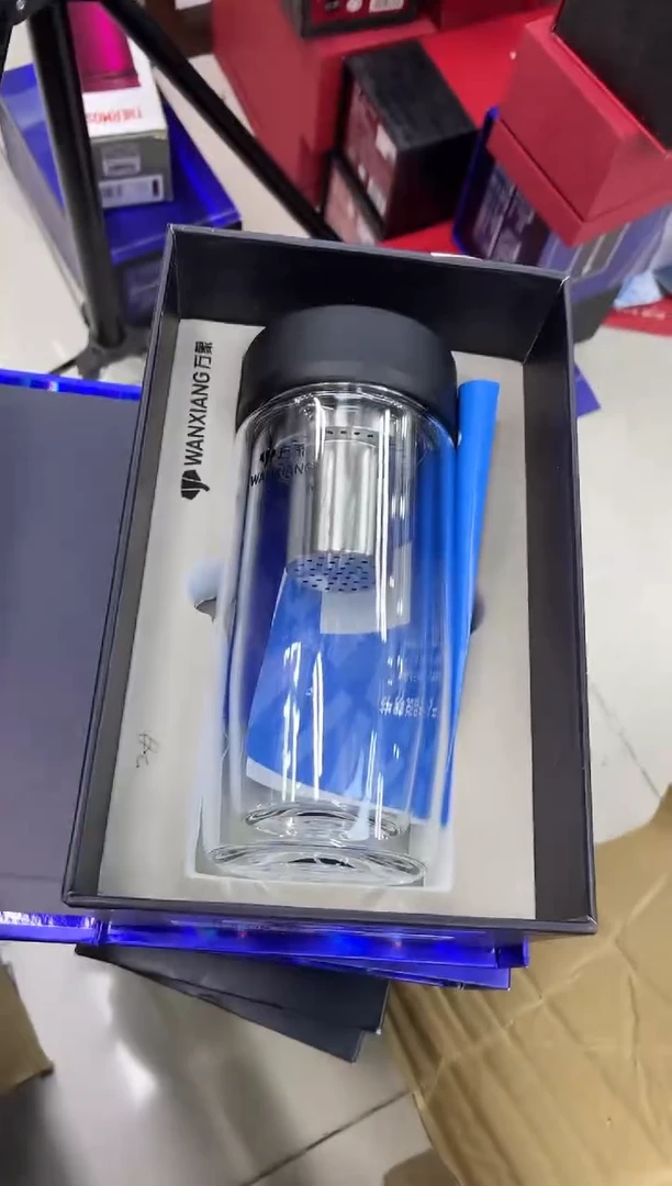 高硼硅玻璃无手柄款025万象双层瑕玼皮纹盖