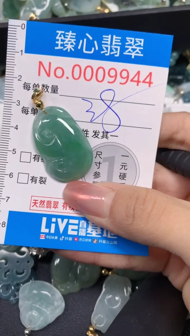 【闪购商品】翡翠颈饰未镶嵌含绳0009944