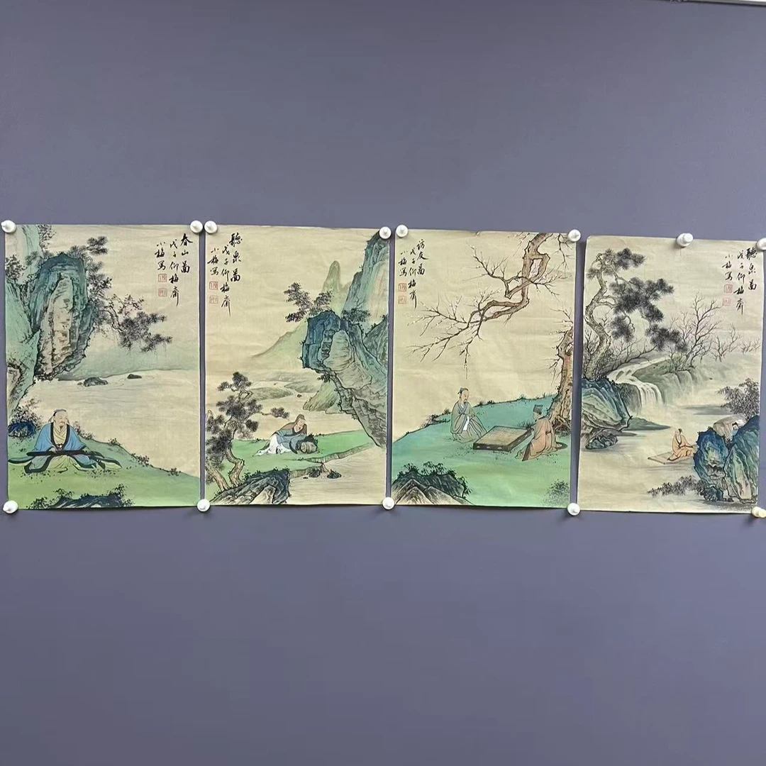 陈长智仿古人物/四条屏/绘画/无装饰/竖幅