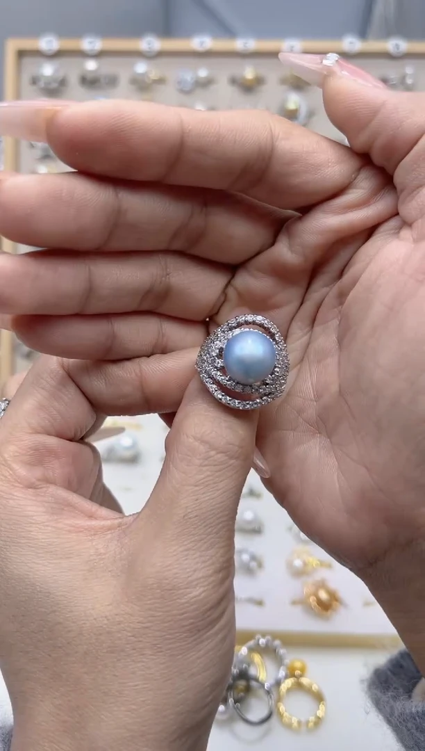 合金戒指淡水珍珠S****?0.0