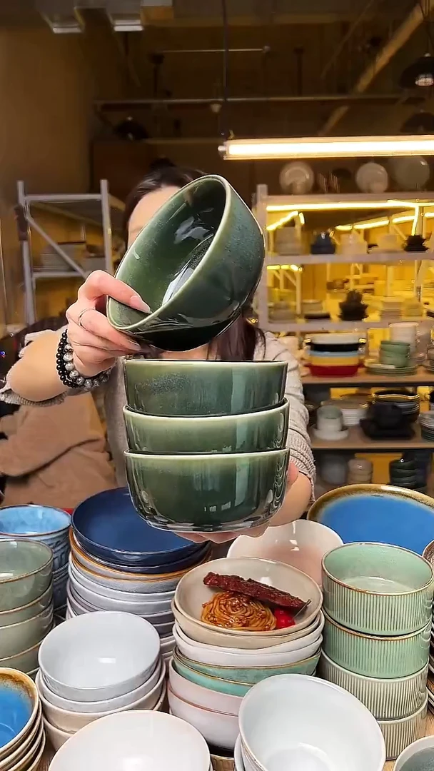 瓷73 外贸尾货窑变釉下彩默认微瑕