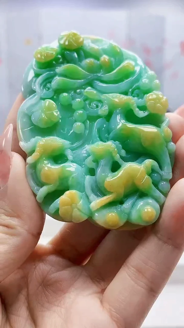 未镶嵌定制翡翠4852ty-毛货挂件9