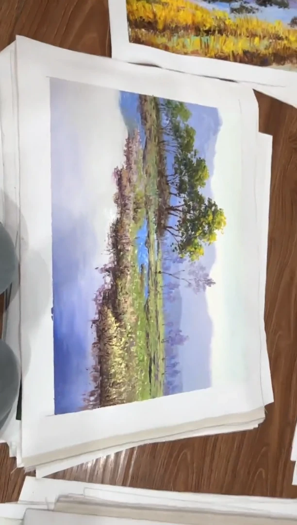 油画 【特价】朝鲜一级画家原创油画 画芯 带证书发货