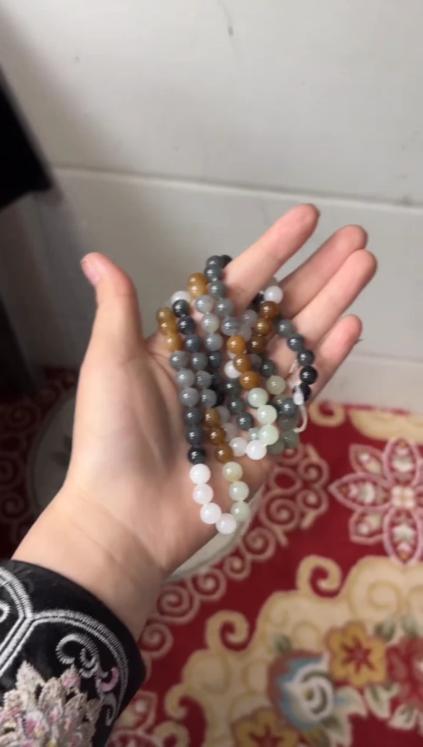 【闪购商品】和田玉项链未镶嵌若羌微色差卡8长串