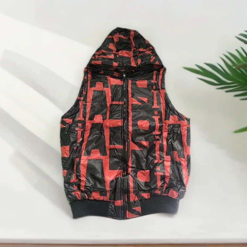 A/411421棉马甲连帽时尚舒适 百搭秋冬