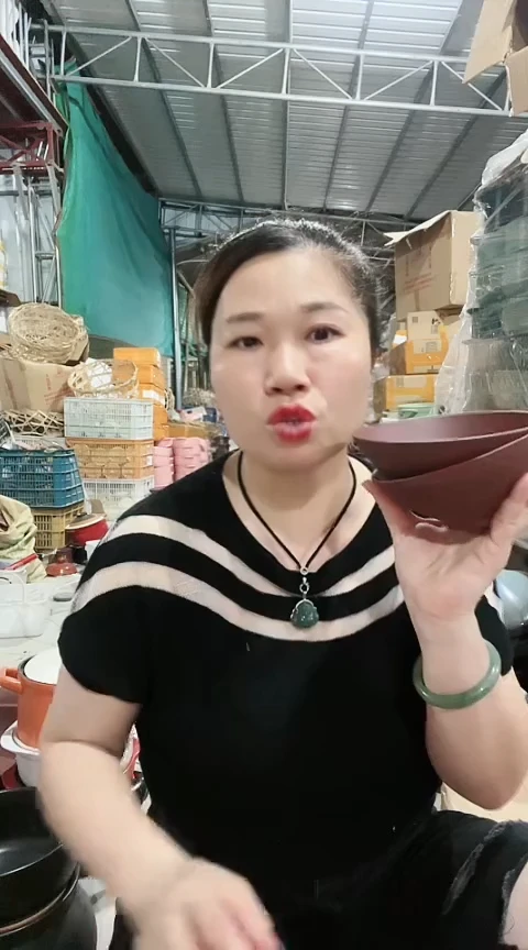 大瑕疵紫砂斗笠碗2个不圆色差打磨