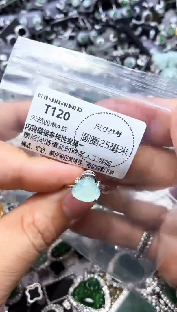 翡翠未镶嵌颈饰T120戒指