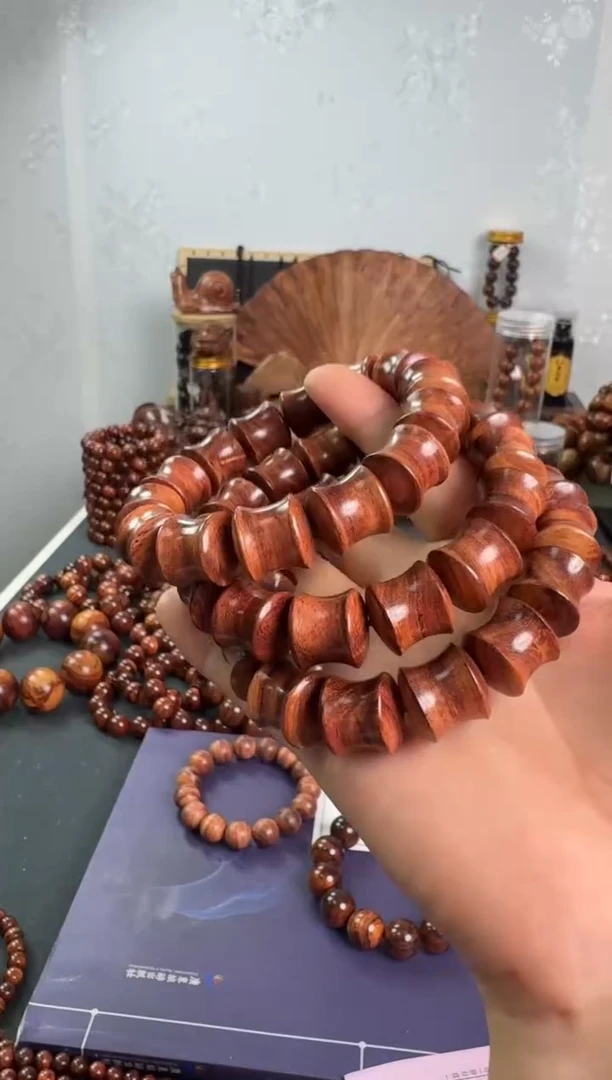 手串/手链黄花梨/降香黄檀1.5规格竹节海黄手串