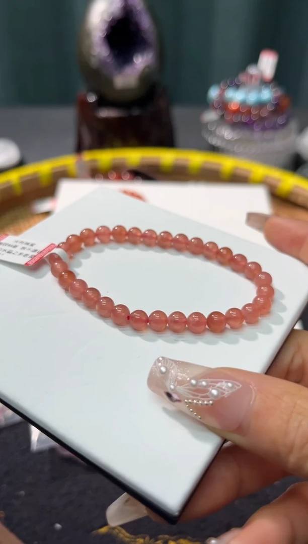 【闪购商品】菱锰矿（红纹石）手绳未镶嵌96多样性发其一/5+