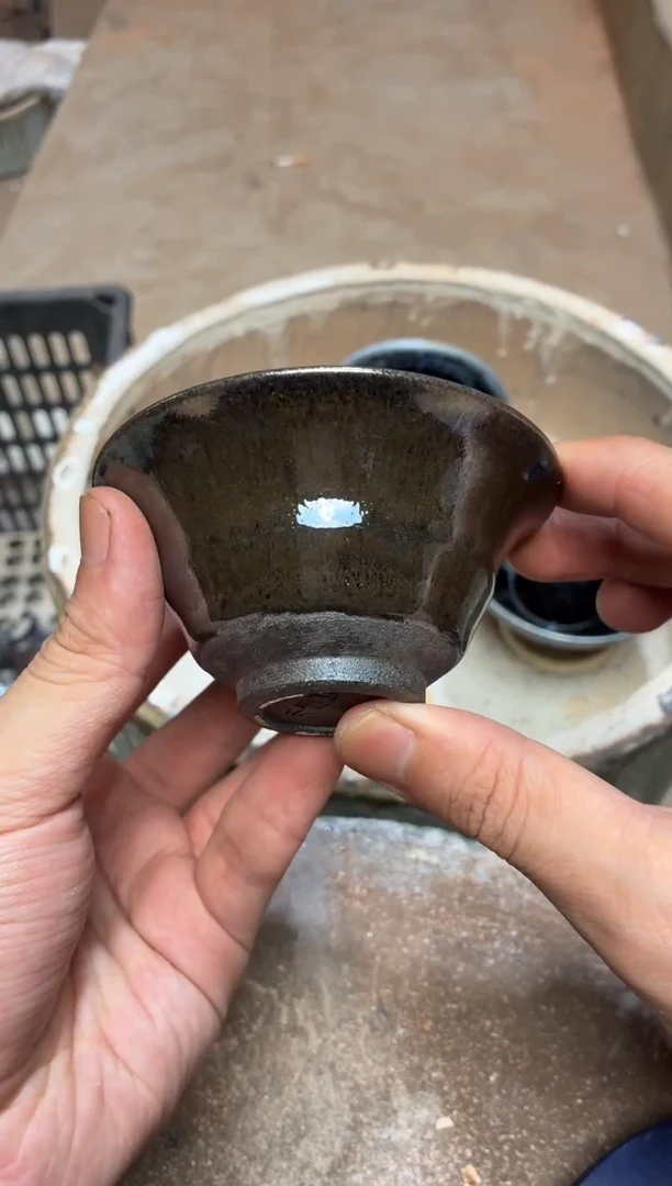 茶盏真柴烧建盏换点柴火