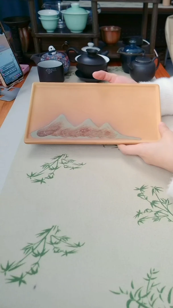 全陶 观山系列壶承 黄