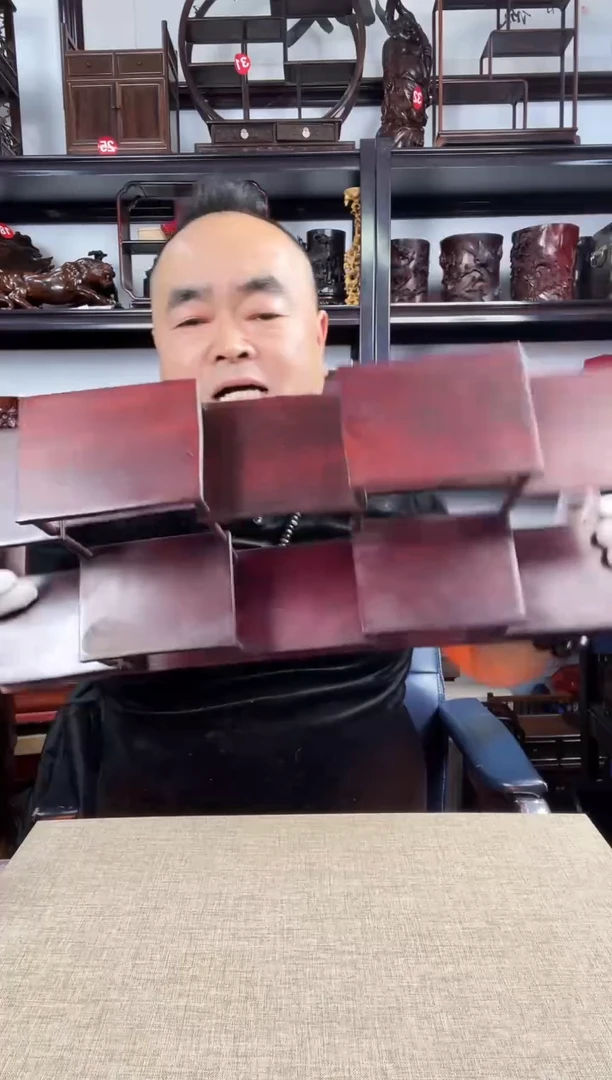 木老李红木工艺品十连
