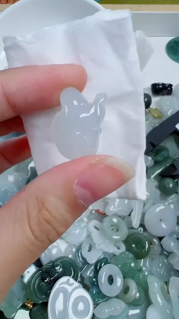 散珠翡翠297号链接，A货翡翠