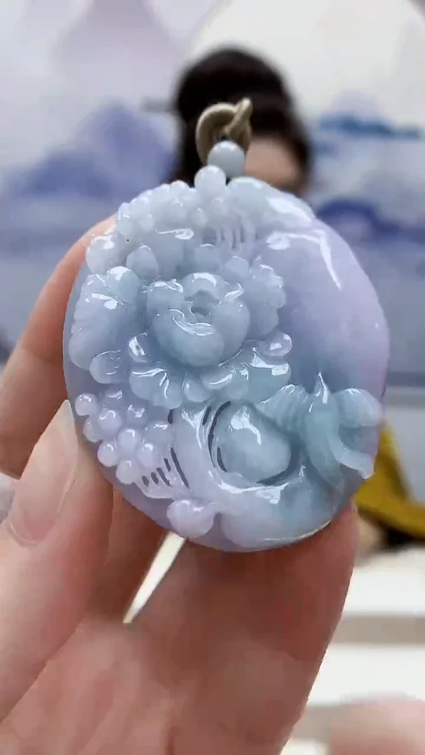 未镶嵌定制翡翠4829ry-毛货挂件40