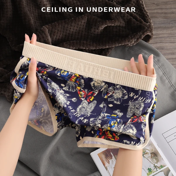 新款组合装棉质男士内裤男生运动平角裤男式青年透气男款四角裤衩