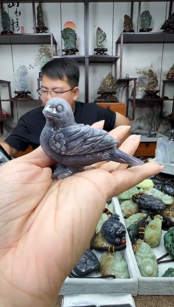 和田玉未镶嵌把件1