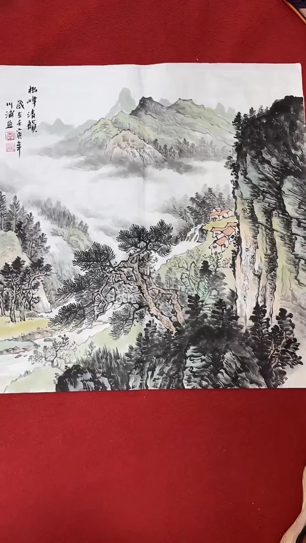 国画国画字画小姐姐真好看