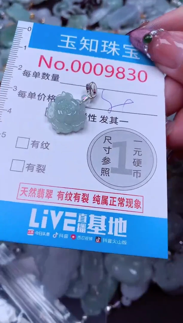 吊坠(不含链)未镶嵌翡翠9830