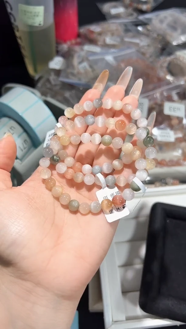 未镶嵌手串水晶34u多样性发其一【3条】默认微瑕7mm