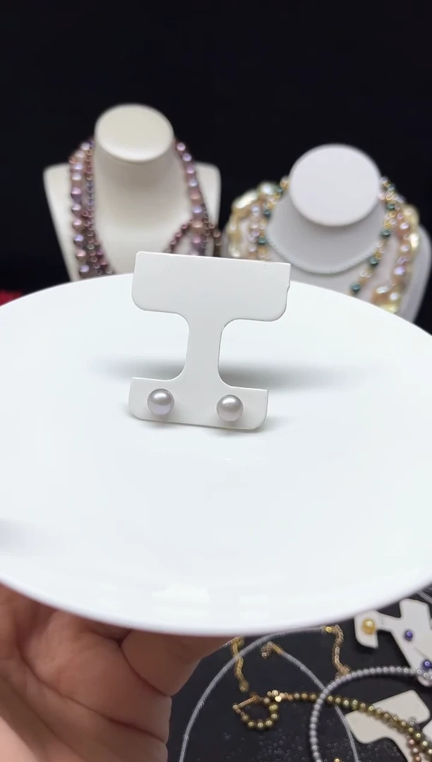 【闪购商品】淡水珍珠耳饰银S925镶嵌多人