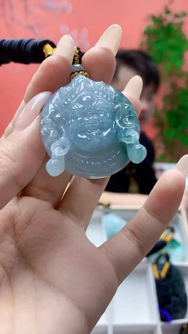 未镶嵌定制翡翠5060ty-毛货挂件171
