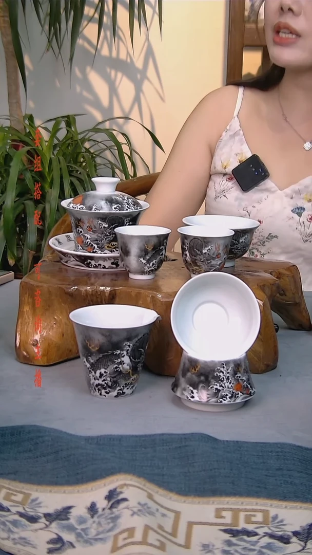 简装家用款6件套 白瓷陶瓷茶具