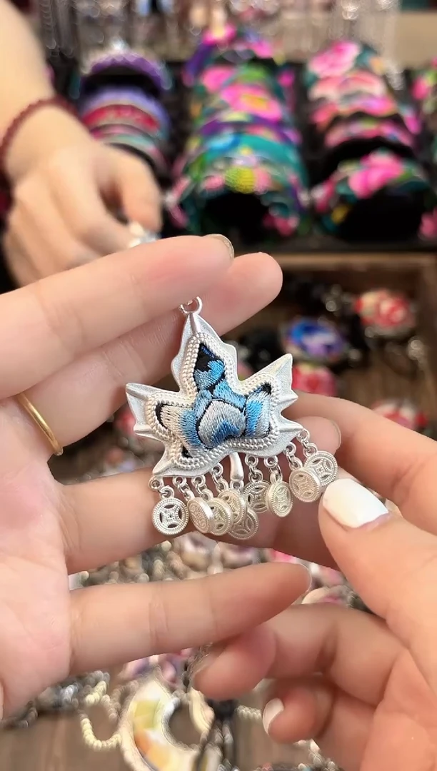 织绣艺枝独绣老绣饰品410