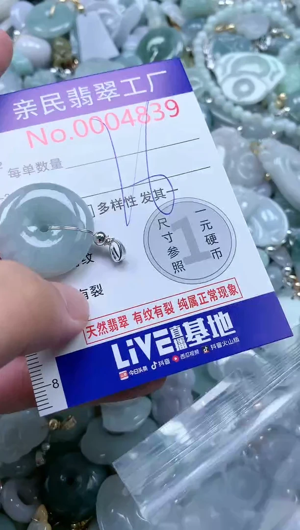 翡翠未镶嵌吊坠(不含链)4839