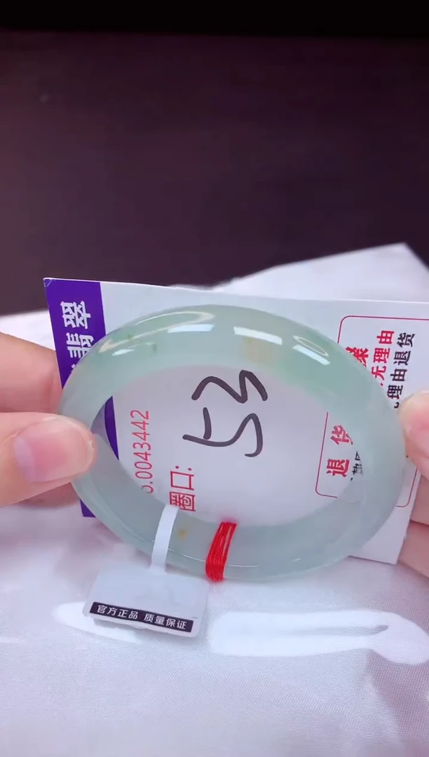 未镶嵌手镯翡翠53（48小时鉴赏期 ）