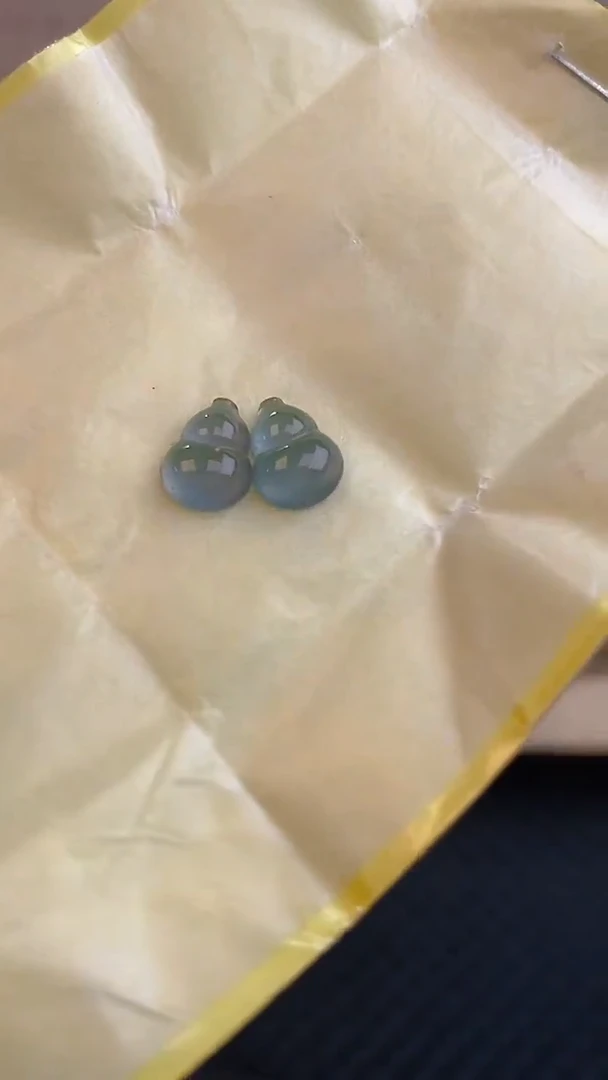 【闪购商品】翡翠耳饰未镶嵌天然A货翡翠106