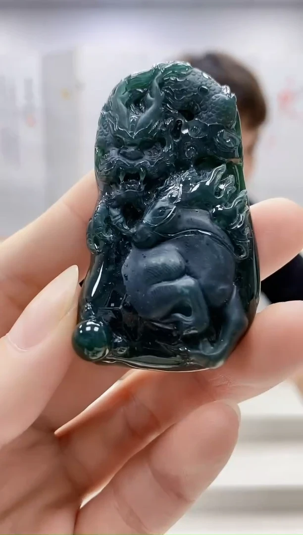 未镶嵌定制翡翠4868ry-毛货挂件73