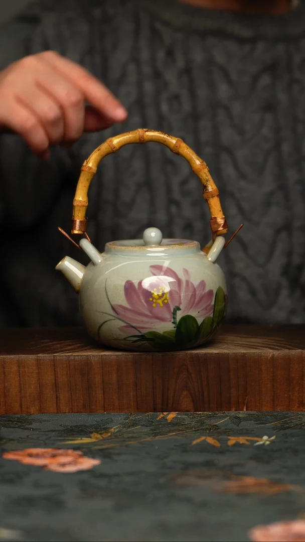 瓷片釉下彩手工手绘同款