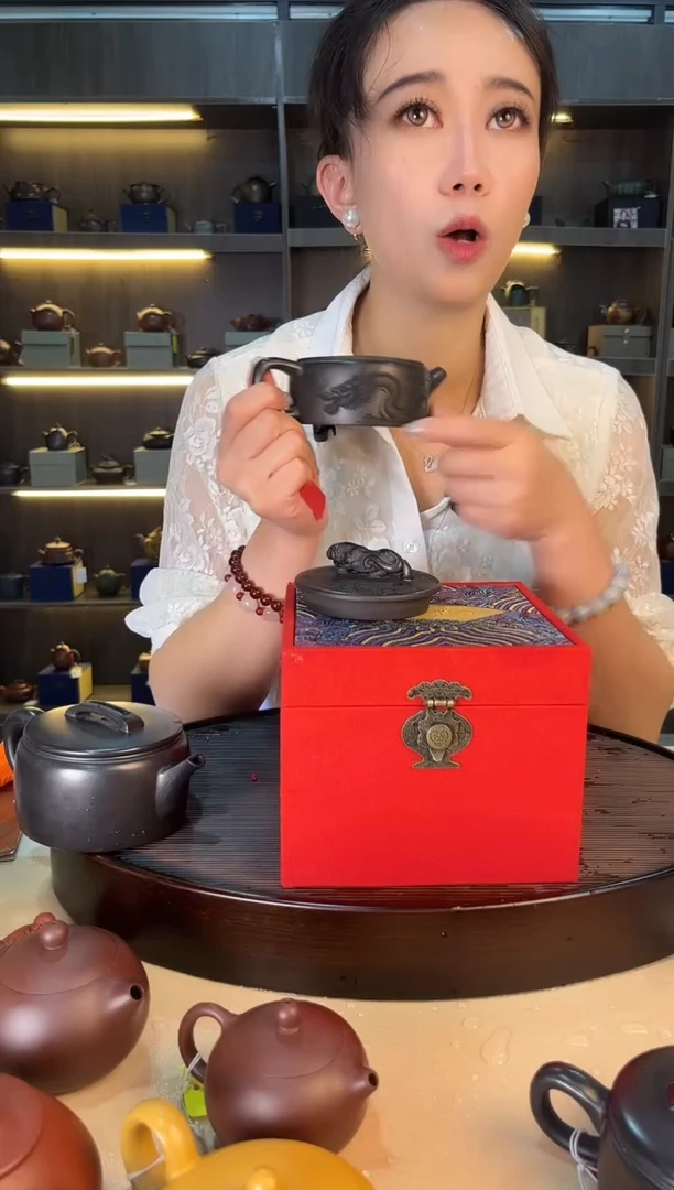 茶壶紫砂虎虎生威大口汉瓦 石黄 蒋静明