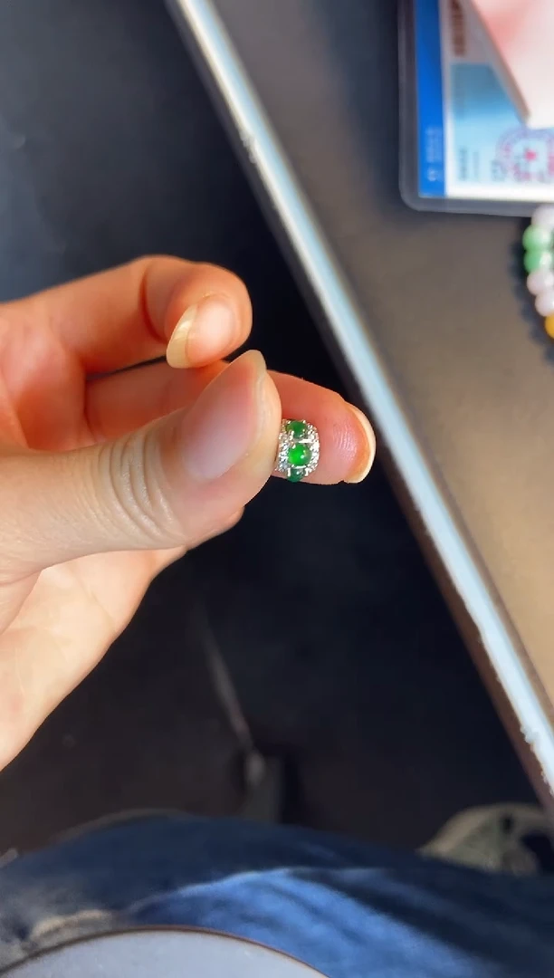 吊坠(不含链)银S925镶嵌翡翠1