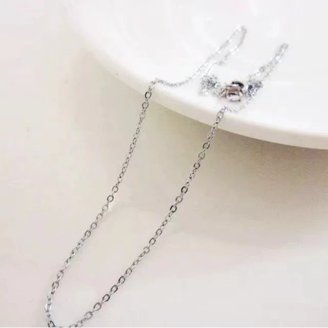 钛钢项链 银色项链链子