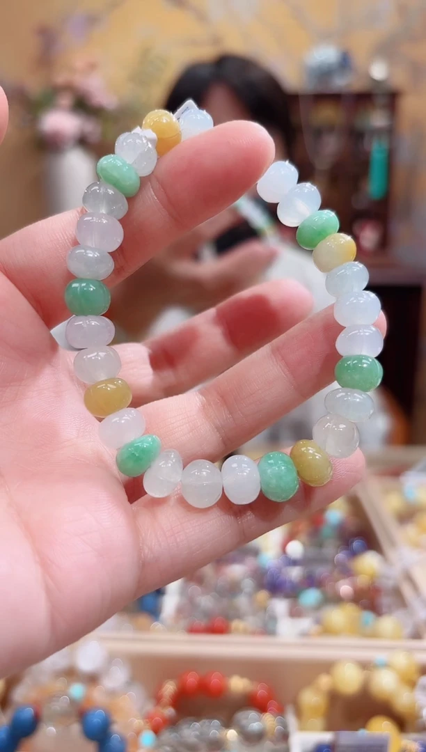 未镶嵌手串翡翠设计款珠串
