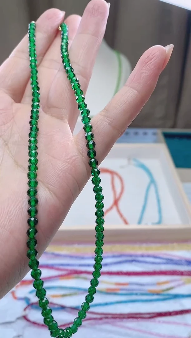 【闪购商品】透辉石项链14K金镶嵌诗颜珠宝甄选SYZB34