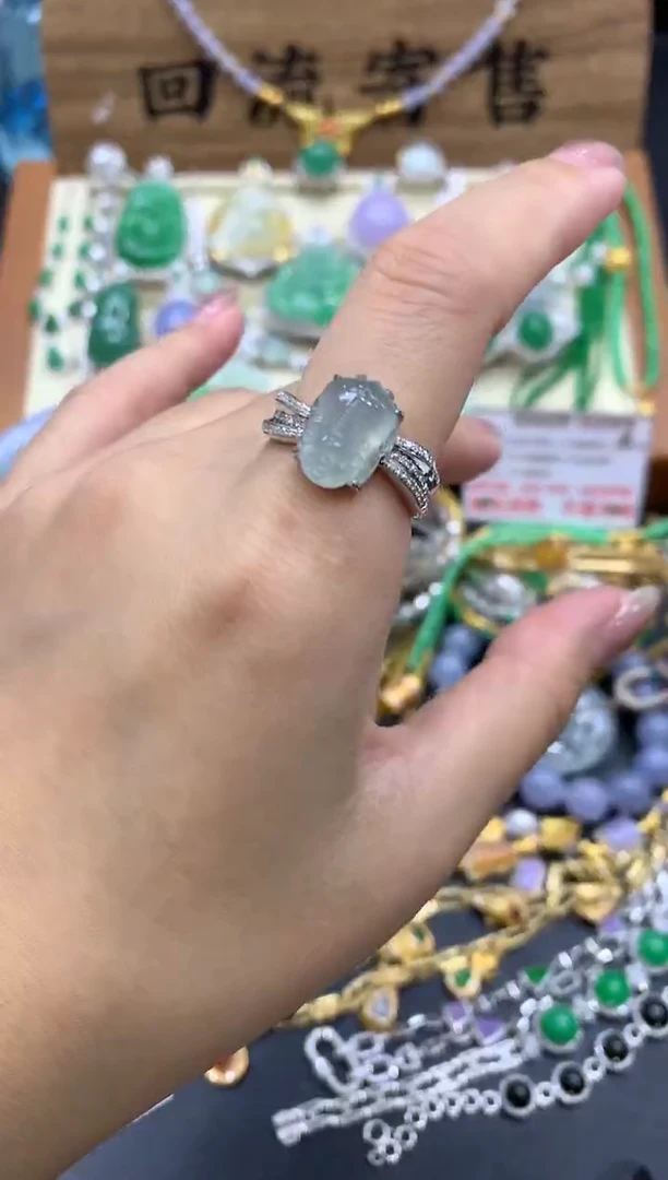 【闪购商品】翡翠戒指18K金镶嵌249-中国好珍宝