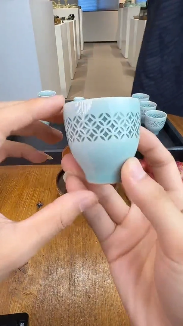 青瓷手工茶器包邮