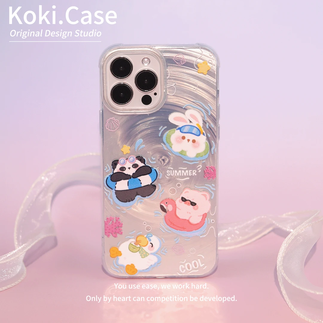 适用苹果华为小米oppo泳池派对手机壳