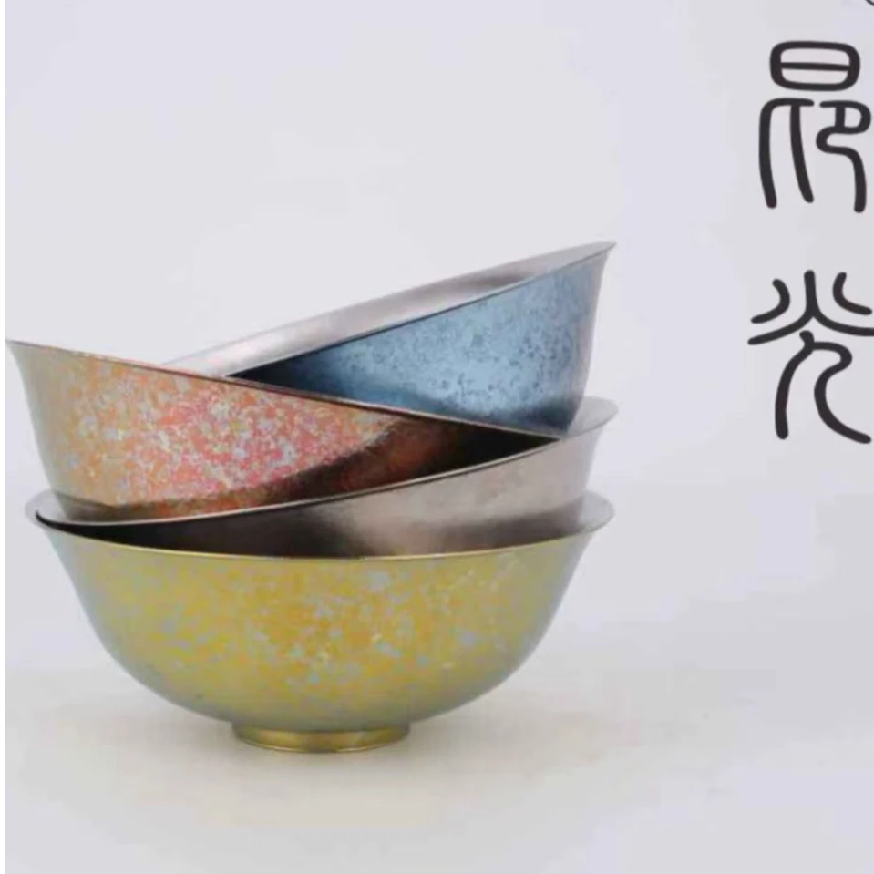 昂光 双层纯钛结晶大碗800ml