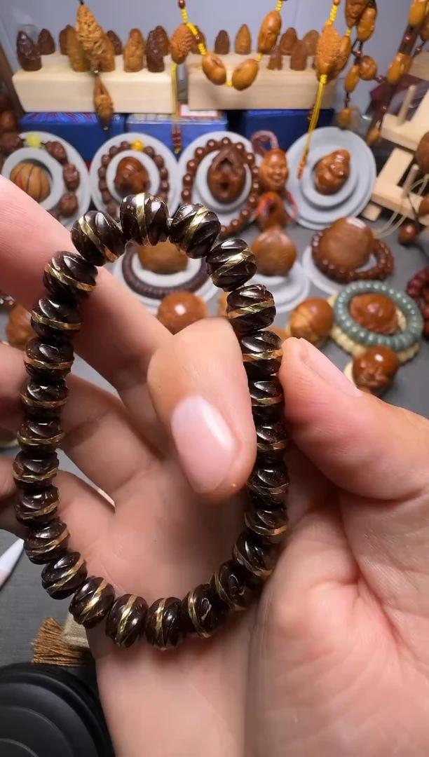 手串橄榄核椰蒂金腰带
