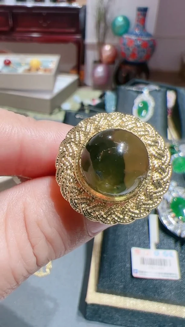 【闪购商品】蓝珀戒指未镶嵌202512258