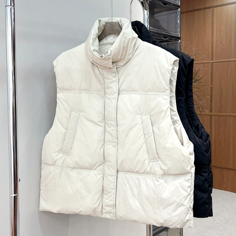 必魅羽绒马甲2024冬季新款减龄拉链外套马夹大码女装遮肉显瘦6178