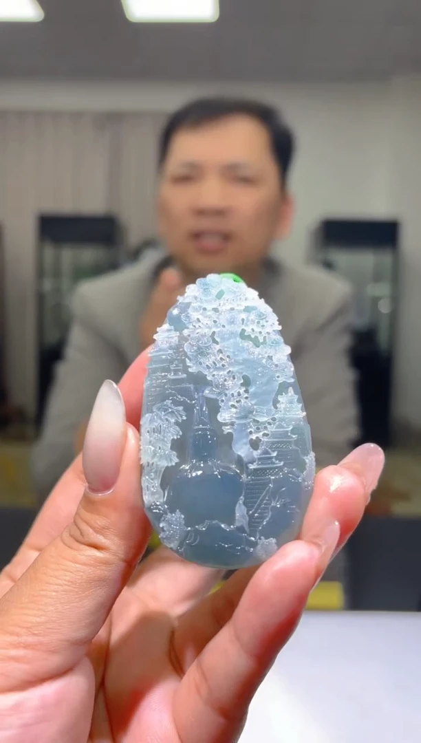 未镶嵌定制翡翠26/1214/L/多样性发其一件/观音