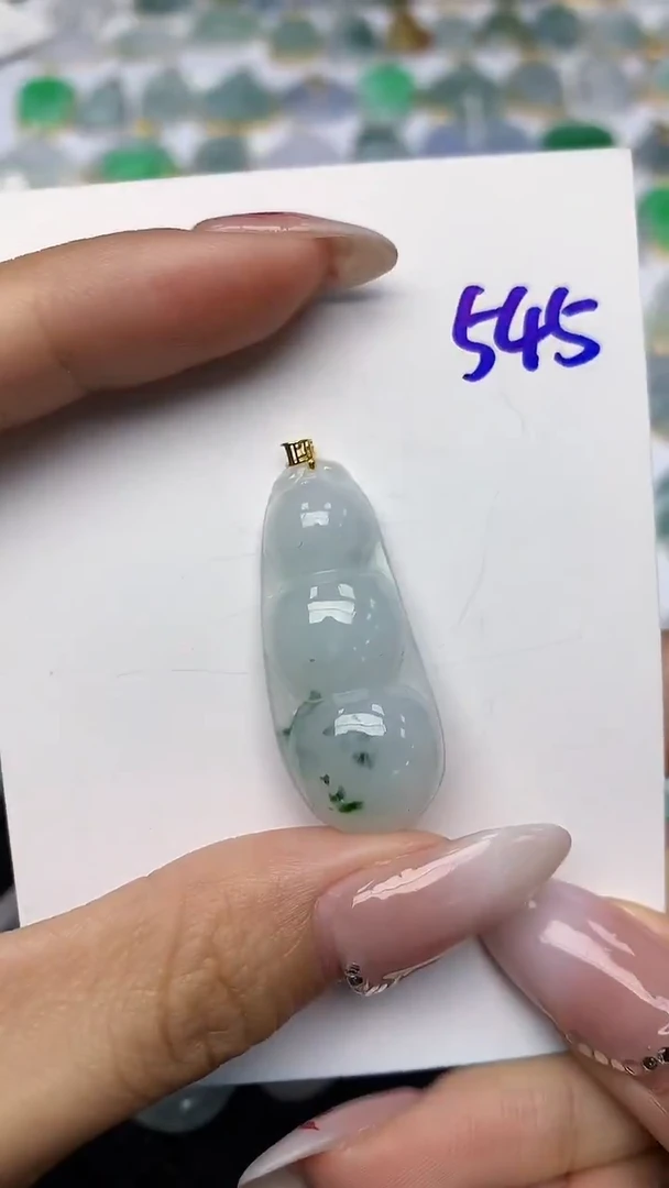 【闪购商品】翡翠颈饰18K金镶嵌 天然翡翠A货