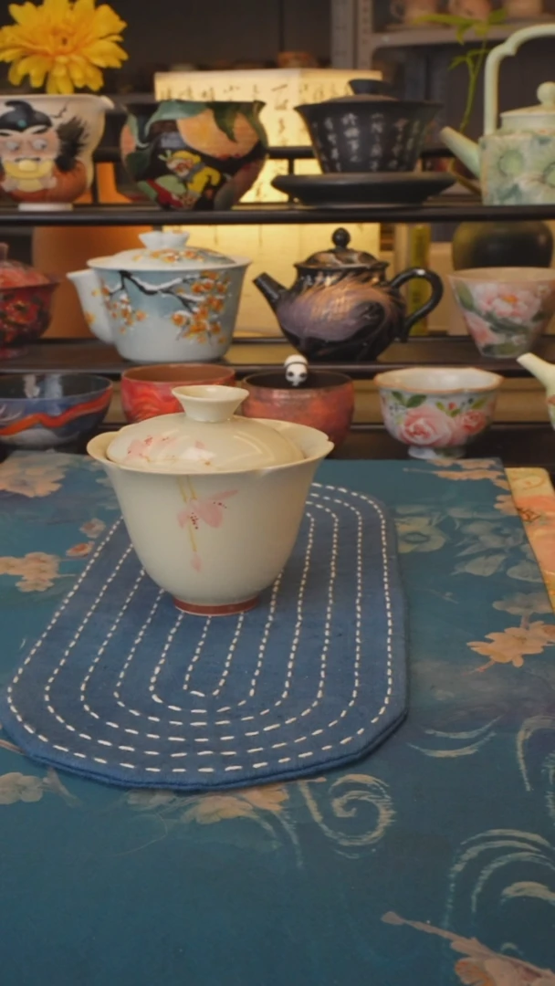 【闪购商品】草木灰系列 二才盖碗