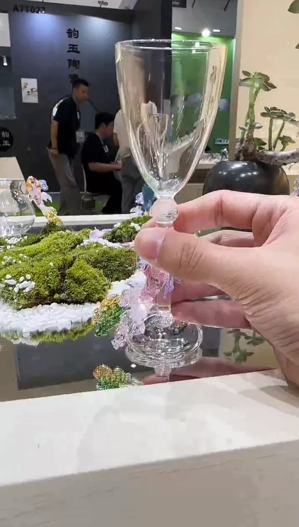 锦鲤高脚杯预售   晶焱金标