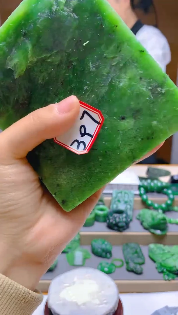 【闪购商品】和田玉（碧玉）珠宝半成品未镶嵌1