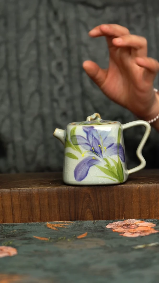 杯釉下彩手工手绘同款陶器